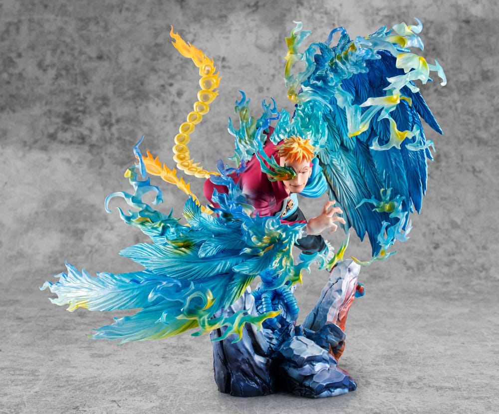 One Piece P.O.P MAS Maximum PVC Statue Marco the Phoenix Leader of 1st group of Whitebeard Pirates 32 cm 4535123716508