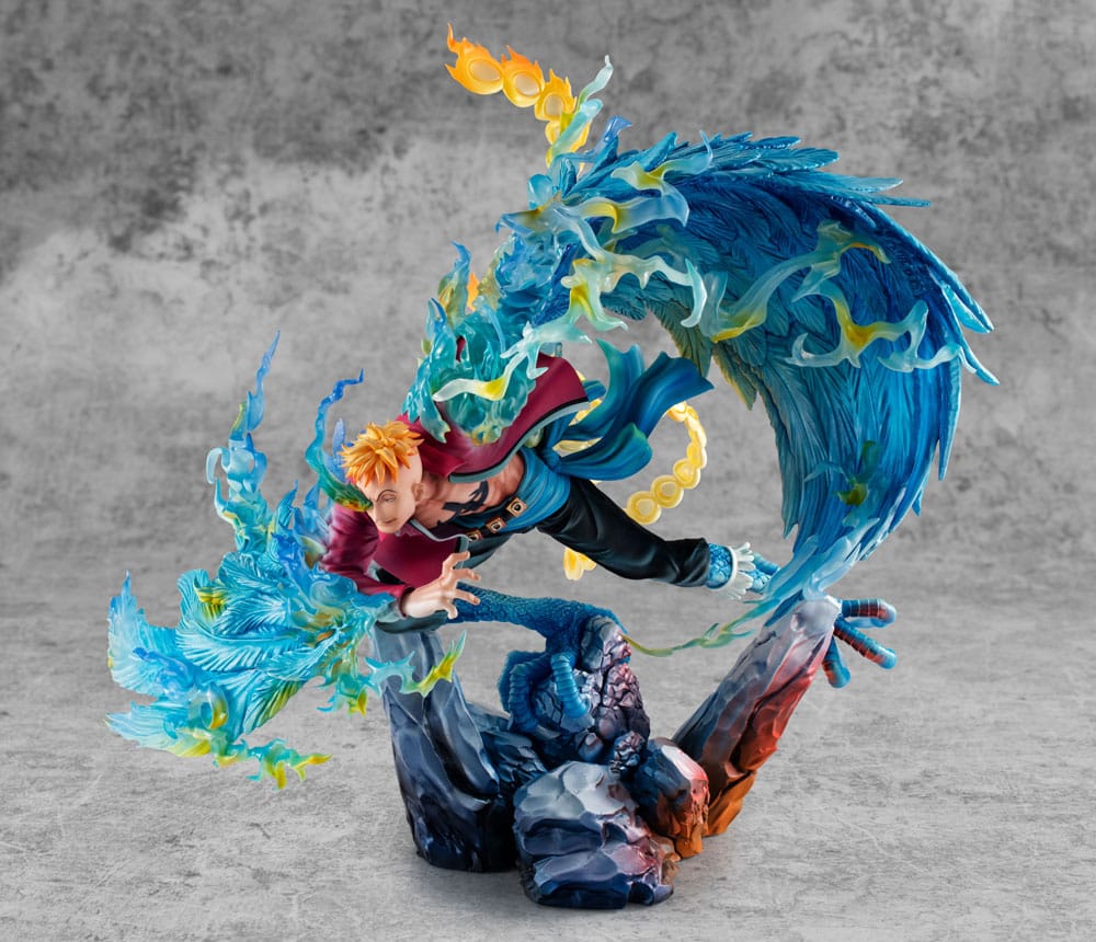 One Piece P.O.P MAS Maximum PVC Statue Marco the Phoenix Leader of 1st group of Whitebeard Pirates 32 cm 4535123716508