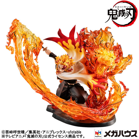 Demon slayer: Kimetsu no Yaiba Kyojuro Precious G.E.M. Series 1/8 PVC Statue Rengoku Flame Breathing Fifth Form:Flame Tiger 24 cm 4535123834547