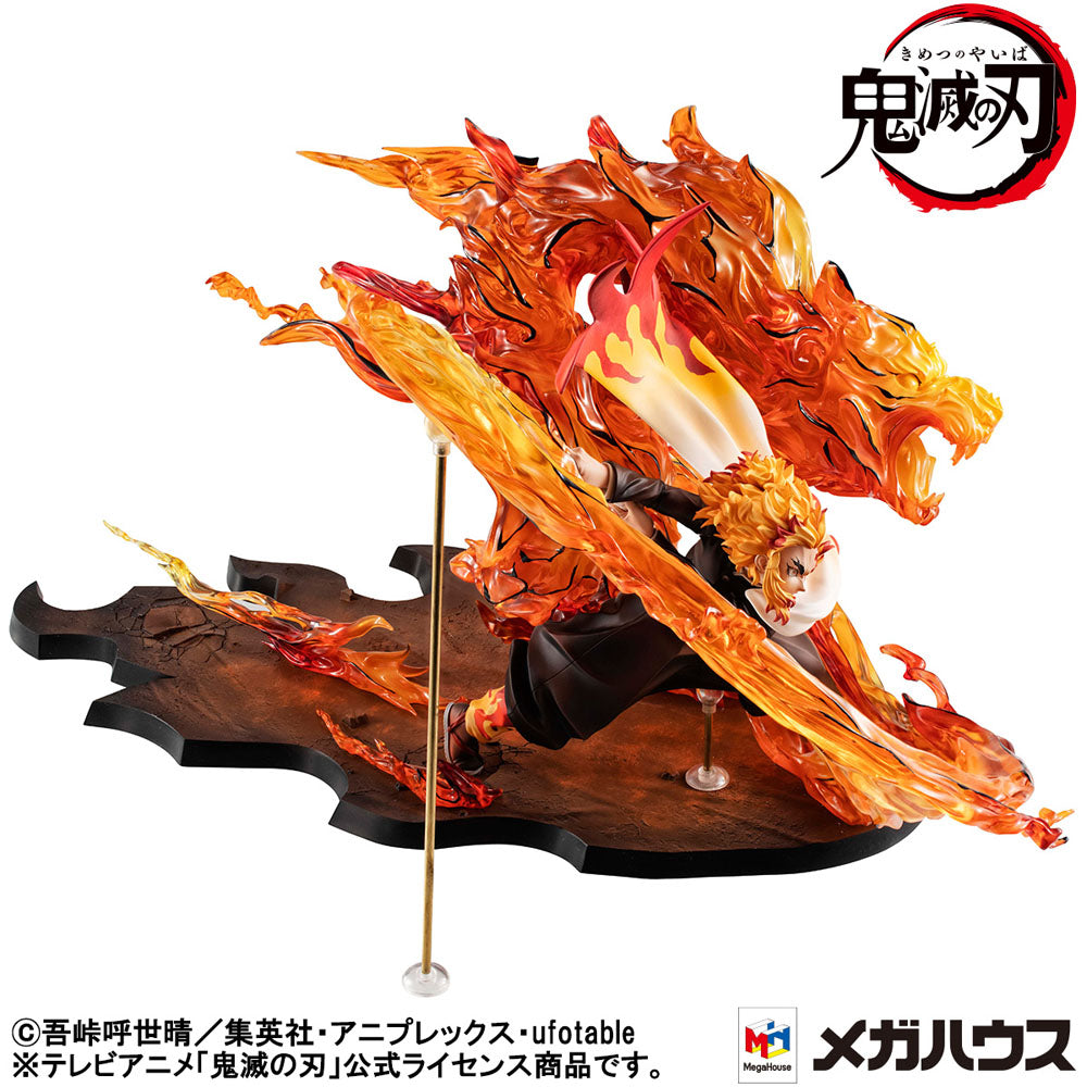 Demon slayer: Kimetsu no Yaiba Kyojuro Precious G.E.M. Series 1/8 PVC Statue Rengoku Flame Breathing Fifth Form:Flame Tiger 24 cm 4535123834547