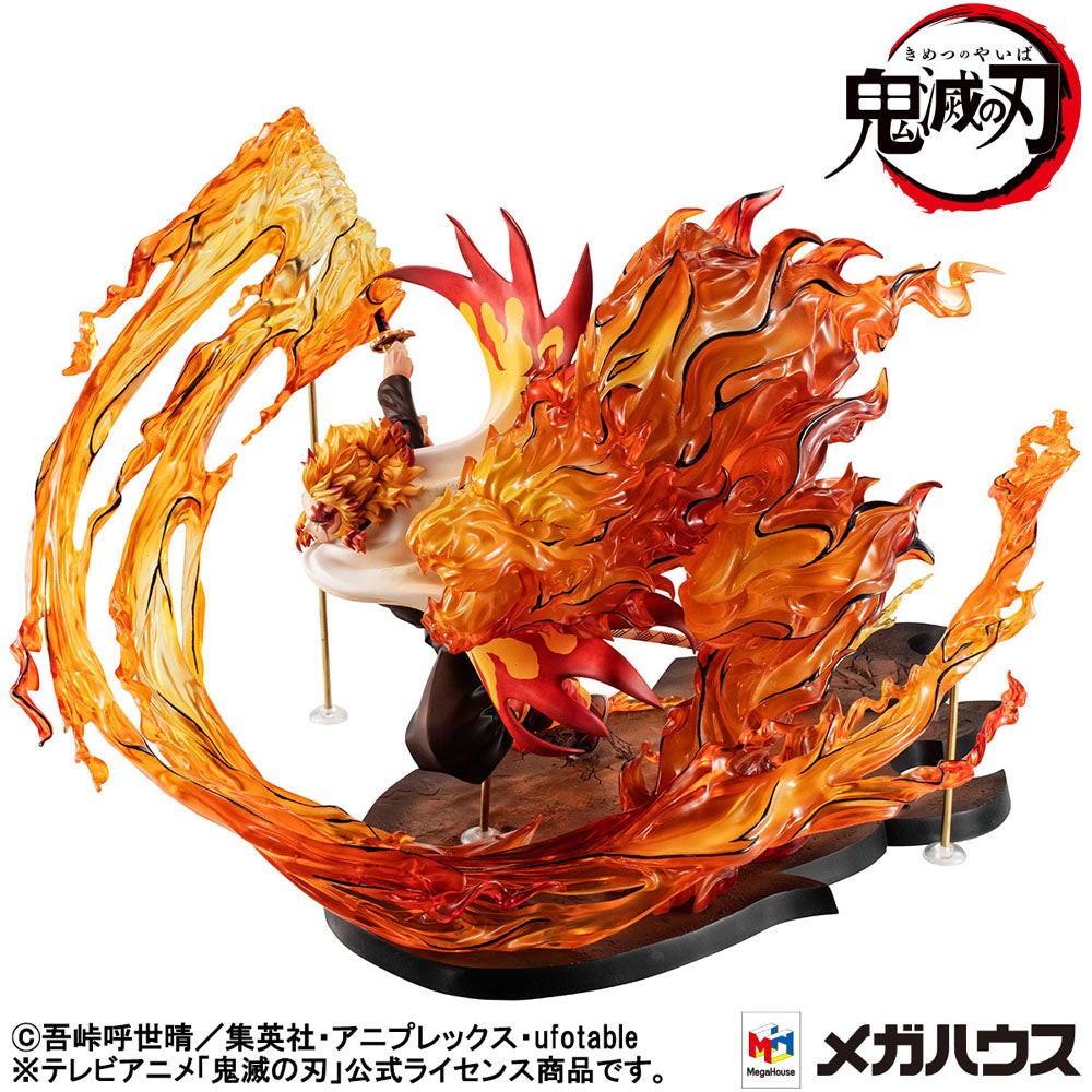 Demon slayer: Kimetsu no Yaiba Kyojuro Precious G.E.M. Series 1/8 PVC Statue Rengoku Flame Breathing Fifth Form:Flame Tiger 24 cm 4535123834547