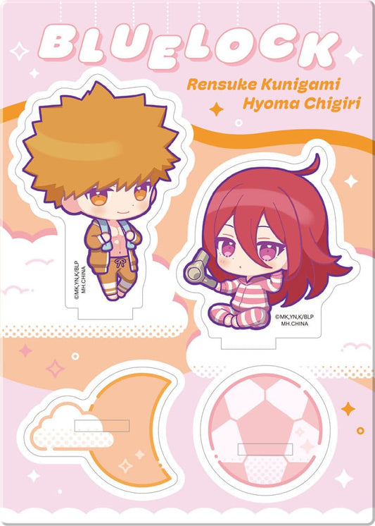 Blue Lock Acrylic Stand Buddycolle Good Night Ver. 2 Rensuke Kunigami & Hyoma Chigiri 14 cm 4535123837494