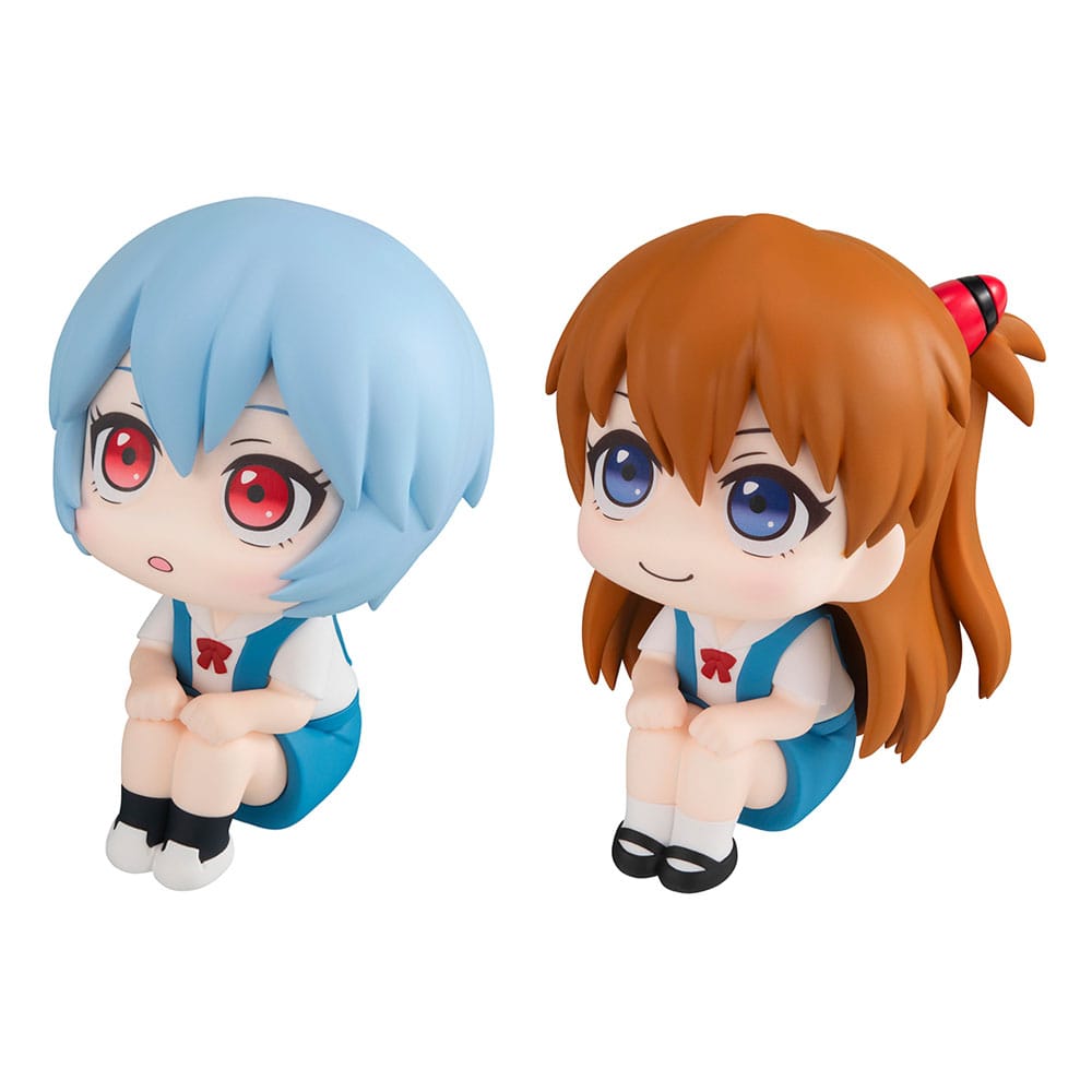 Evangelion: 3.0+1.0 Thrice Upon a Time Look Up PVC Statue Rei Ayanami & Shikinami Asuka Langley 11 cm (with gift) 4535123838750