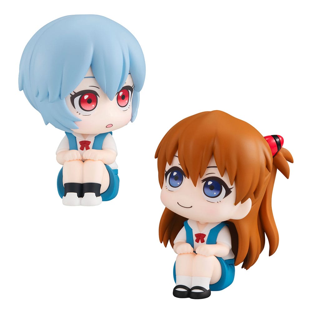 Evangelion: 3.0+1.0 Thrice Upon a Time Look Up PVC Statue Rei Ayanami & Shikinami Asuka Langley 11 cm (with gift) 4535123838750