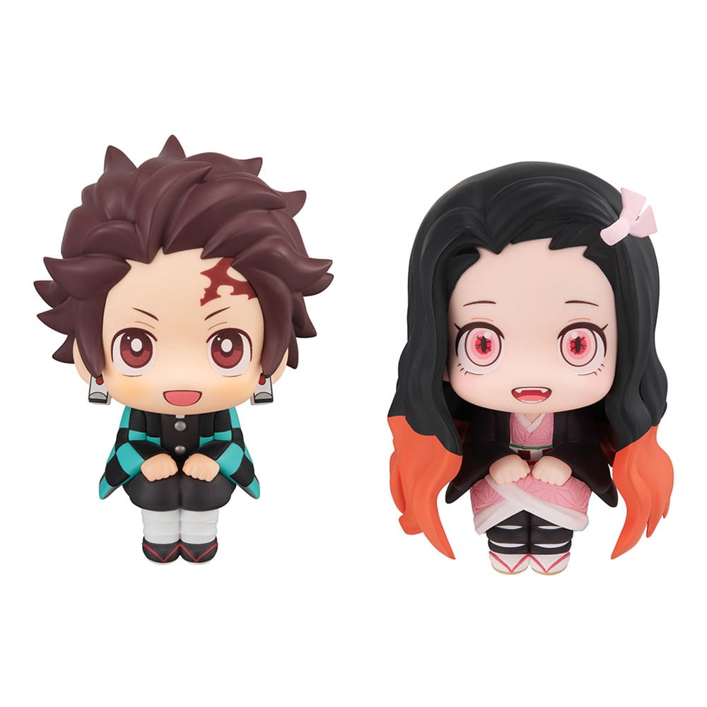 Demon Slayer: Kimetsu no Yaiba Look Up PVC Statue Tanjiro Kamado Sharp face Ver. & Nezuko Kamado Conquered the sun Ver. 11 cm (with gift) 4535123839238