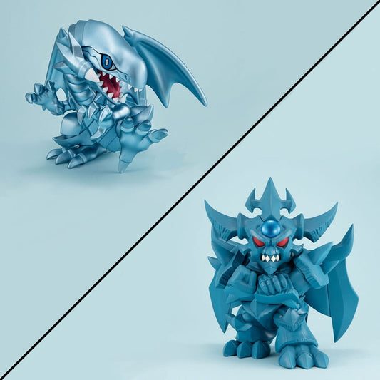 Yu-Gi-Oh! Duel Monsters Megatoon PVC Statue Blue Eyes White Dragon & Obelisk the Tormentor (with gift) 4535123841279