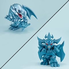 Yu-Gi-Oh! Duel Monsters Megatoon PVC Statue Blue Eyes White Dragon & Obelisk the Tormentor (with gift) 4535123841279