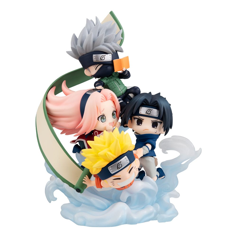 Naruto Shippuden FigUnity PVC Mini Statue Gather here, Team 7 13 cm (with gift) 4535123842252