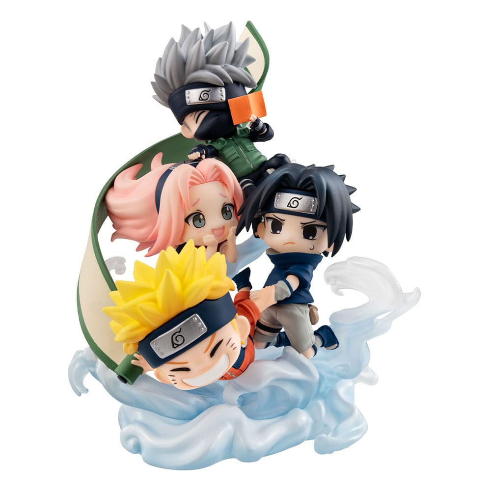 Naruto Shippuden FigUnity PVC Mini Statue Gather here, Team 7 13 cm (with gift) 4535123842252