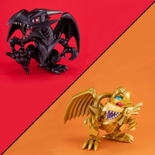 Yu-Gi-Oh! Duel Monsters Megatoon PVC Statue Red Eyes Black Dragon & The Winged Dragon of Ra 13 cm (with gift) 4535123842511