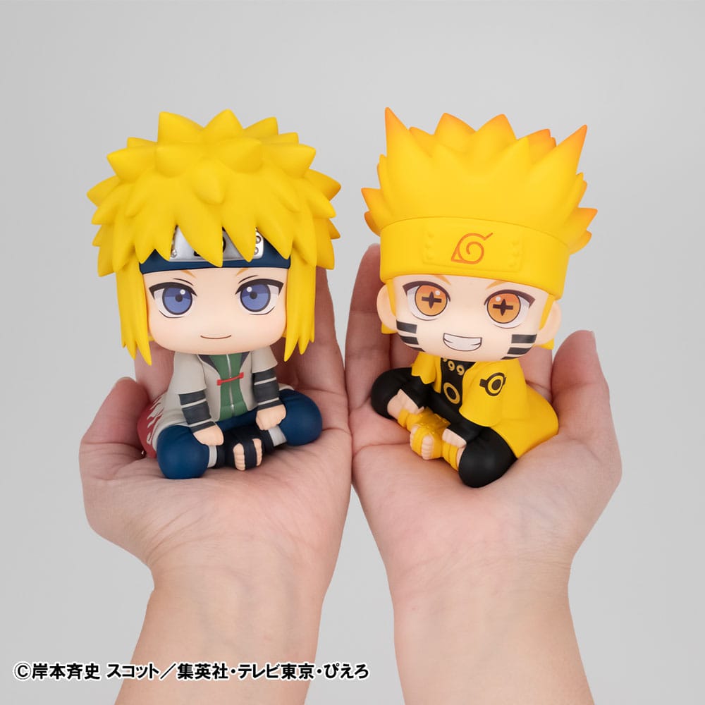 Naruto Shippuden Look Up PVC Statue Naruto Uzumaki Six Paths Sage Mode & Minato Namikaze 11 cm (with gift) 4535123842672