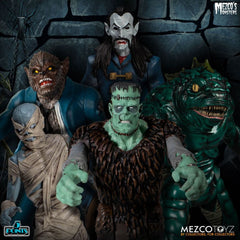 Mezco's Monsters 5 Points Action Figures Tower of Fear Deluxe Set 9 cm 0696198180237