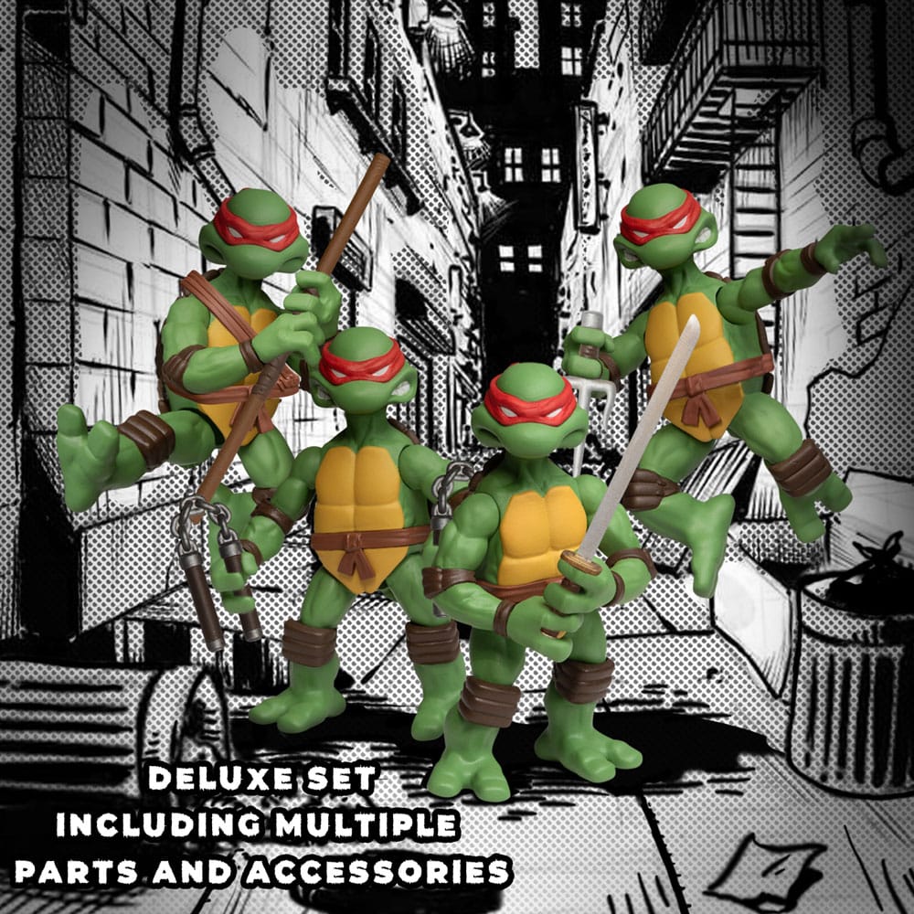 Teenage Mutant Ninja Turtles Action Figures Teenage Mutant Ninja Turtles Deluxe Set 8 cm 0696198180886