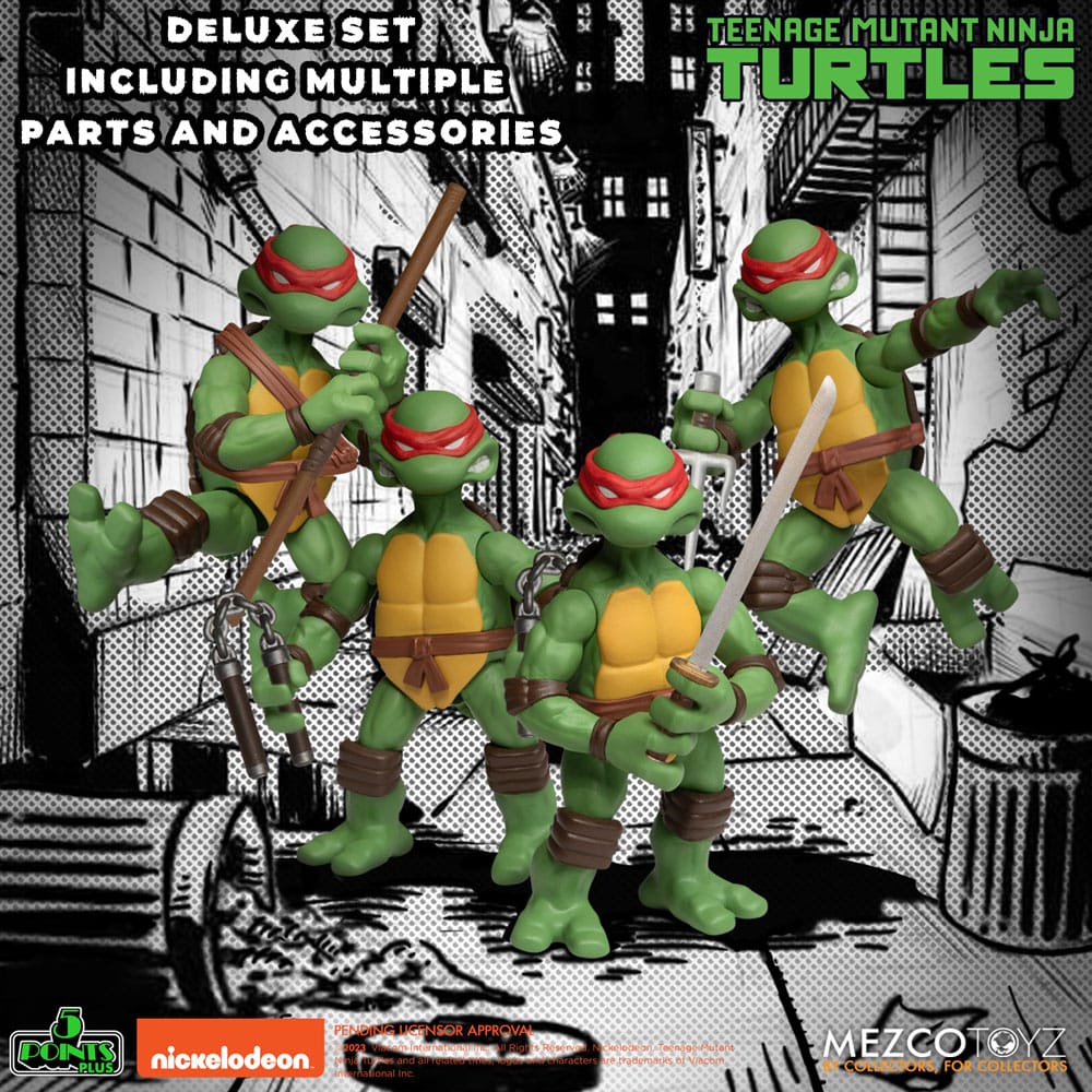 Teenage Mutant Ninja Turtles Action Figures Teenage Mutant Ninja Turtles Deluxe Set 8 cm 0696198180886