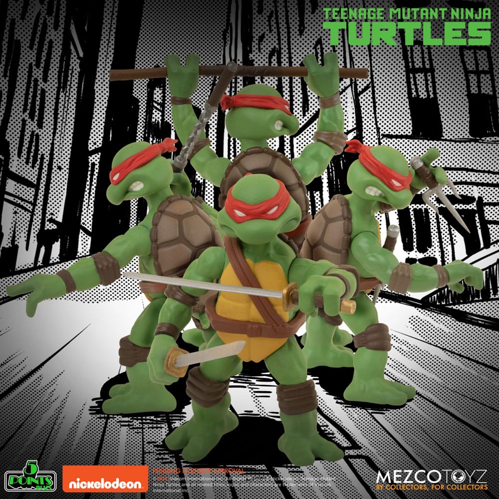 Teenage Mutant Ninja Turtles Action Figures Teenage Mutant Ninja Turtles Deluxe Set 8 cm 0696198180886