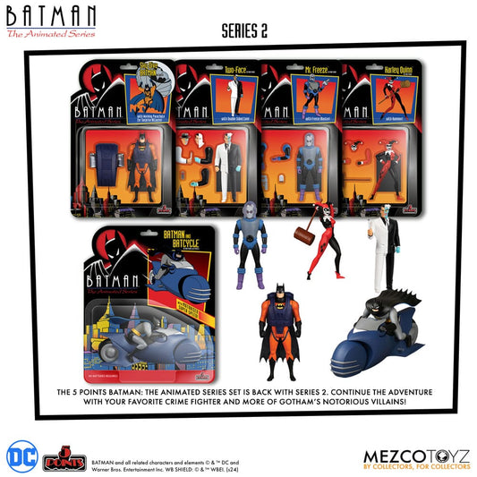 Batman: The Animated Series 2 5 Points Action Figures Deluxe Box Set 9 cm 0696198182132