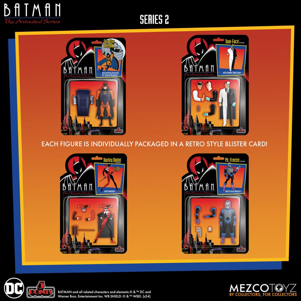 Batman: The Animated Series 2 5 Points Action Figures Deluxe Box Set 9 cm 0696198182132