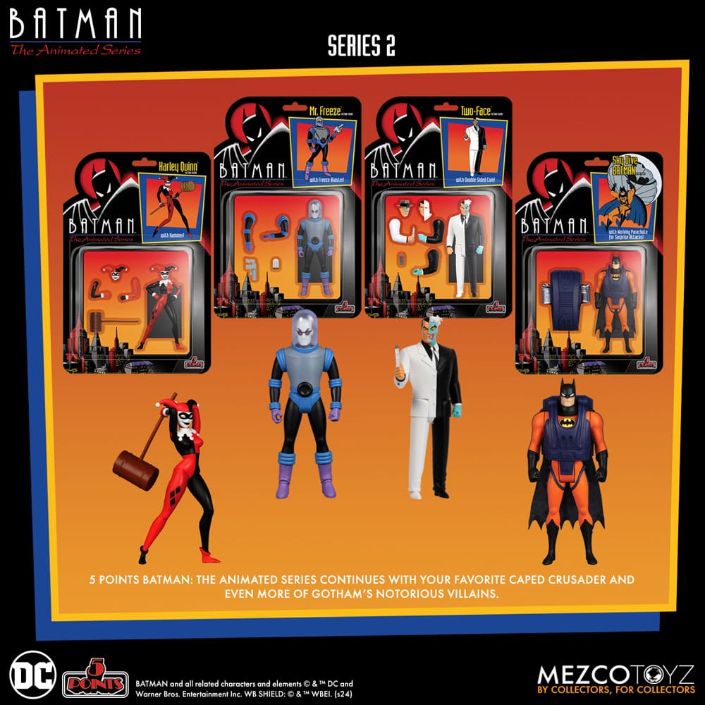 Batman: The Animated Series 2 5 Points Action Figures Deluxe Box Set 9 cm 0696198182132