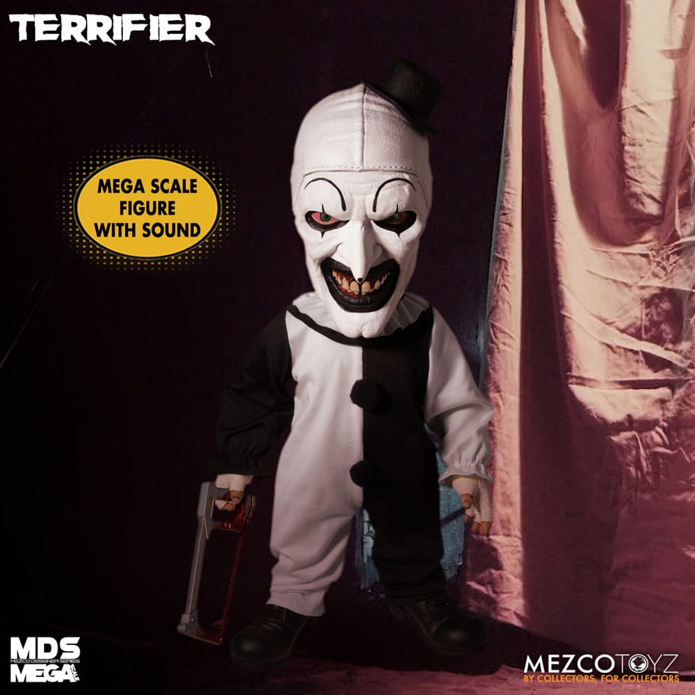 Terrifier MDS Mega Scale Plush Doll Art the Clown with Sound 38 cm 0696198240207