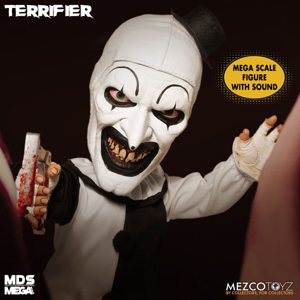 Terrifier MDS Mega Scale Plush Doll Art the Clown with Sound 38 cm 0696198240207