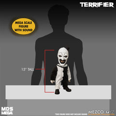 Terrifier MDS Mega Scale Plush Doll Art the Clown with Sound 38 cm 0696198240207