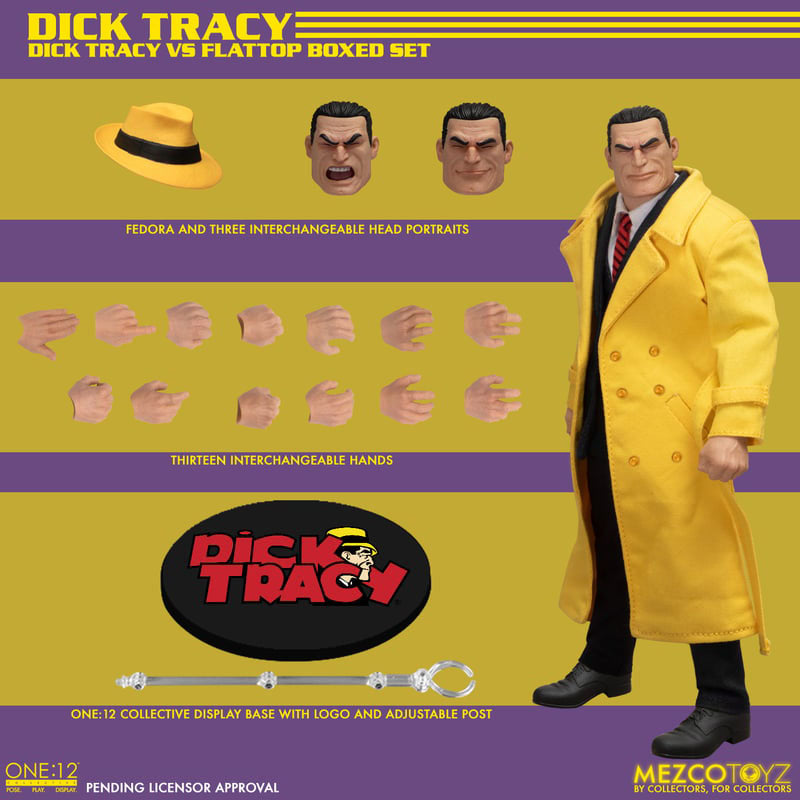 Dick Tracy Action Figures 1/12 Dick Tracy vs Flattop Box Set 17 cm 0696198700527