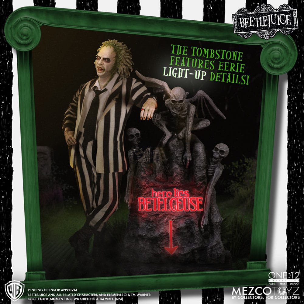 Beetlejuice Action Figure 1/12 Beetlejuice Deluxe Edition 18 cm 0696198725025