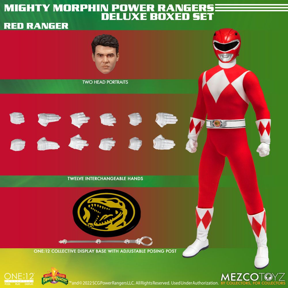 Mighty Morphin Power Rangers Action Figures 1/12 Fantastic Four Deluxe Steel Box Set 16 - 17 cm 0696198754704