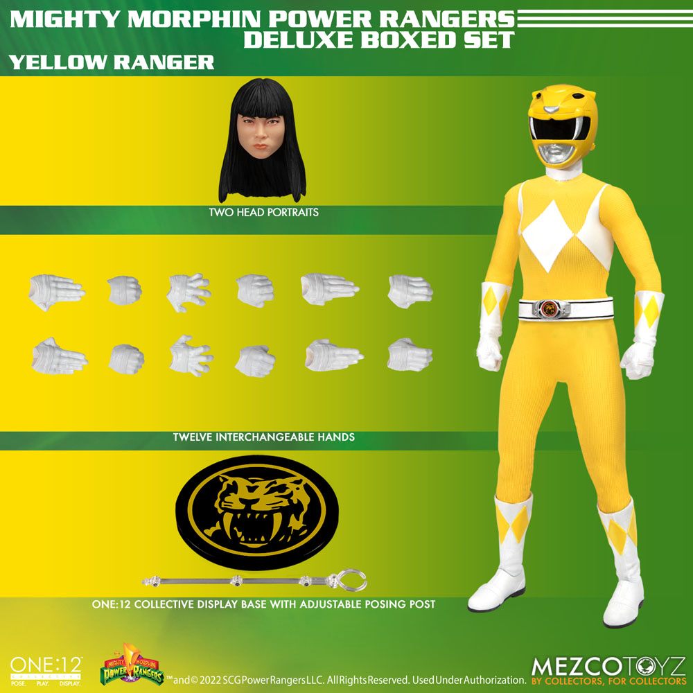 Mighty Morphin Power Rangers Action Figures 1/12 Fantastic Four Deluxe Steel Box Set 16 - 17 cm 0696198754704