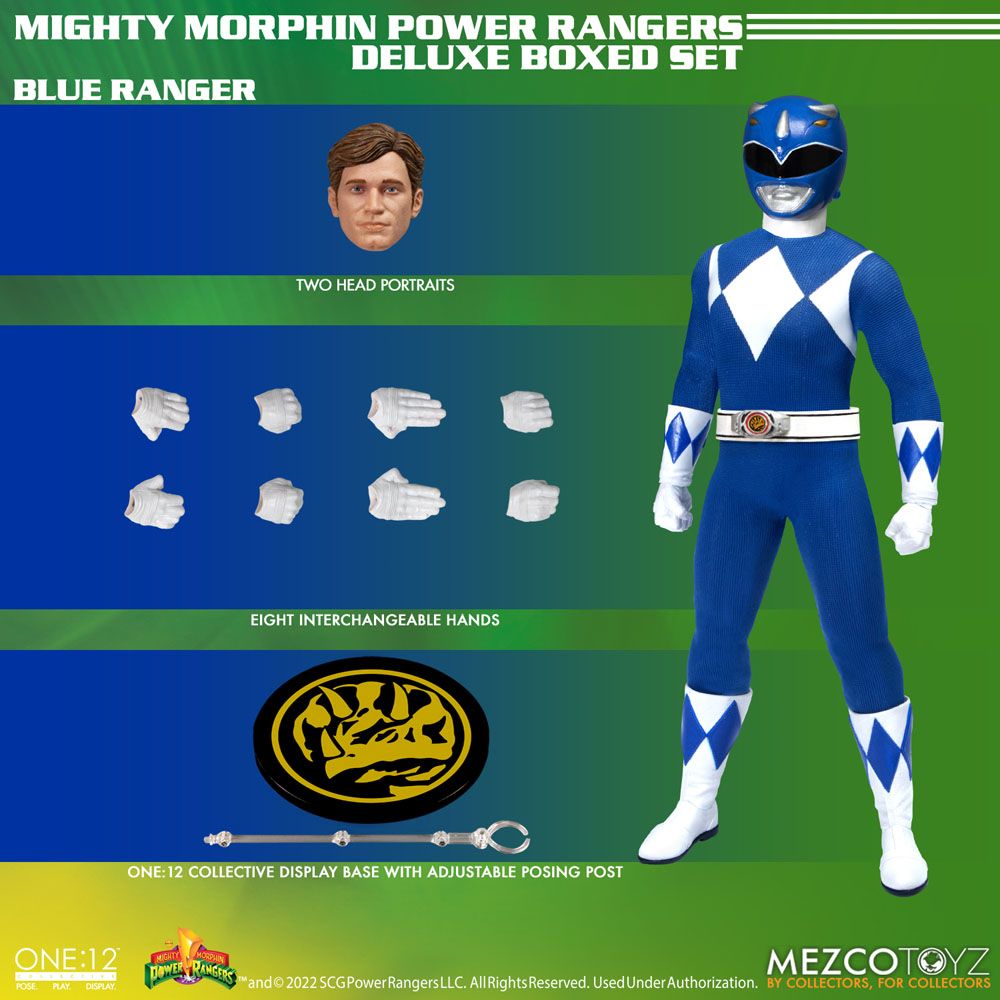 Mighty Morphin Power Rangers Action Figures 1/12 Fantastic Four Deluxe Steel Box Set 16 - 17 cm 0696198754704