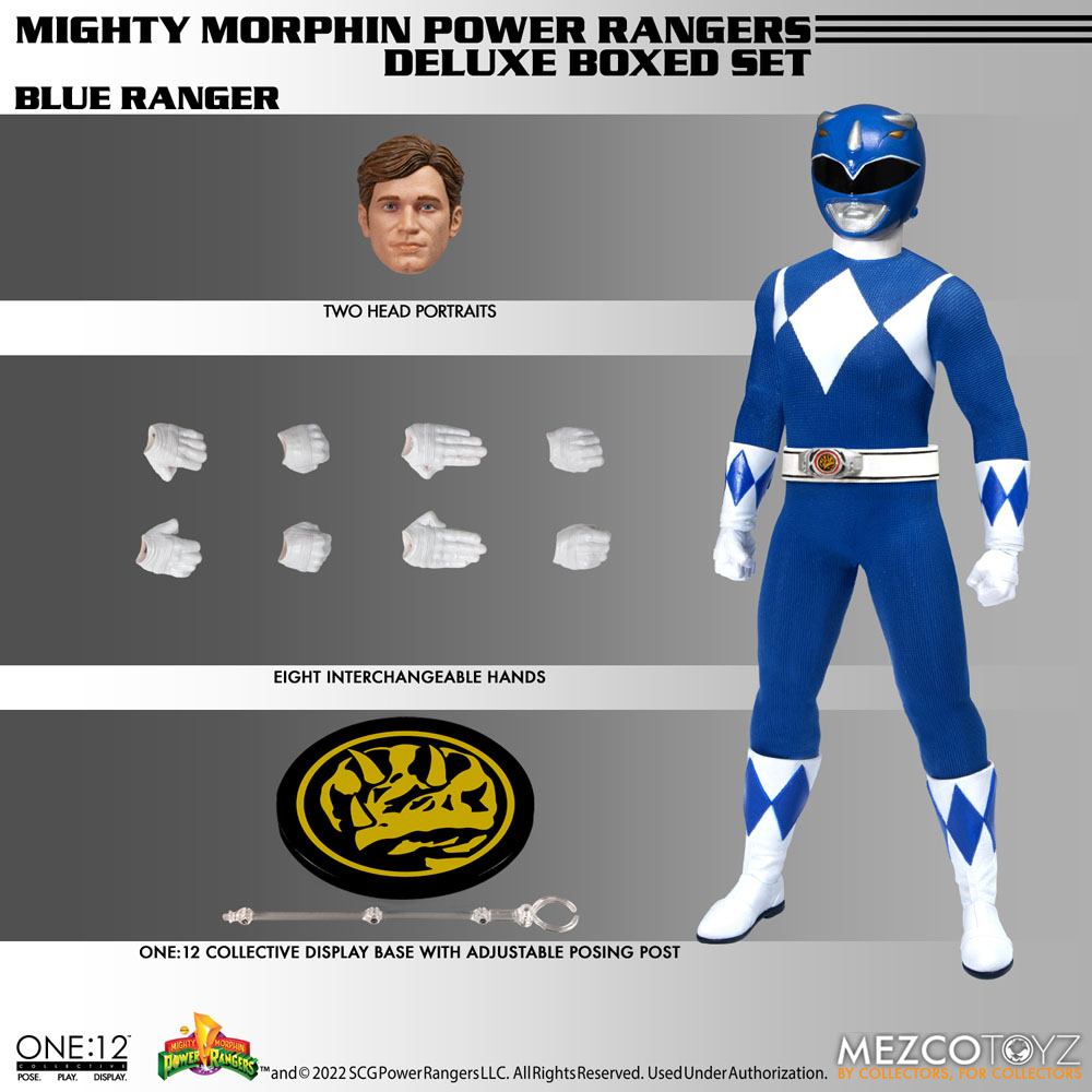 Mighty Morphin Power Rangers Action Figures 1/12 Fantastic Four Deluxe Steel Box Set 16 - 17 cm 0696198754704