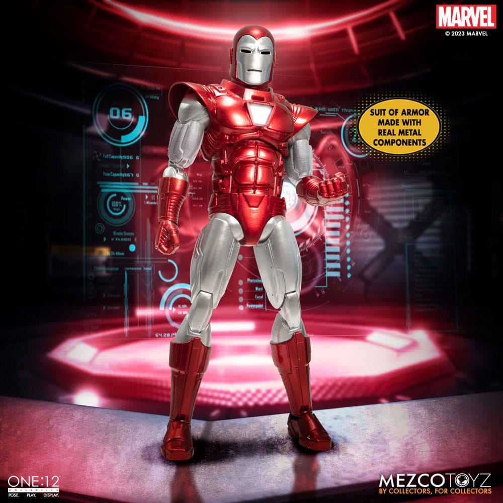 Marvel Action Figure 1/12 Iron Man (Silver Centurion Edition) 16 cm 0696198764925