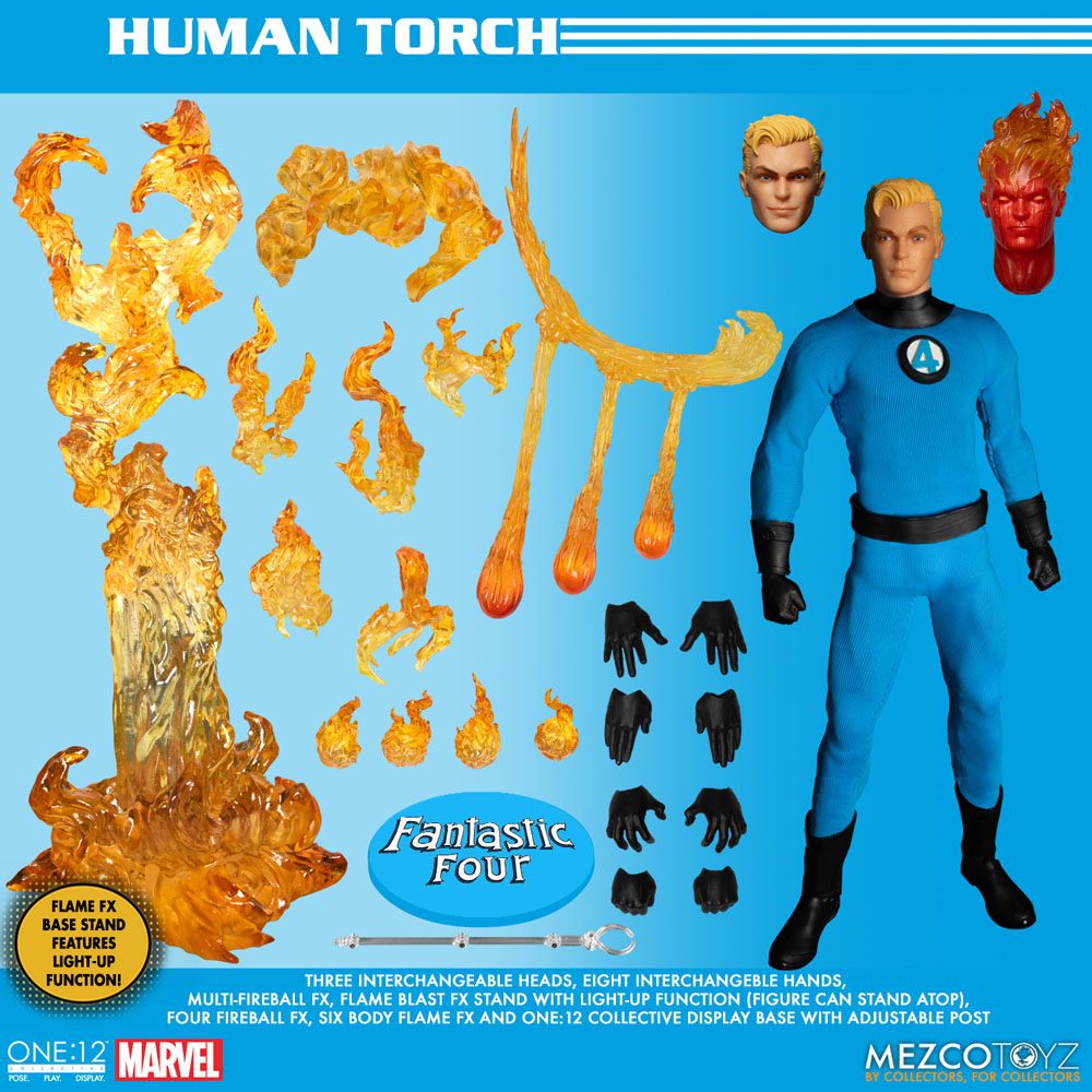 Marvel Action Figures 1/12 Fantastic Four Deluxe Steel Box Set 16 cm 0696198776003