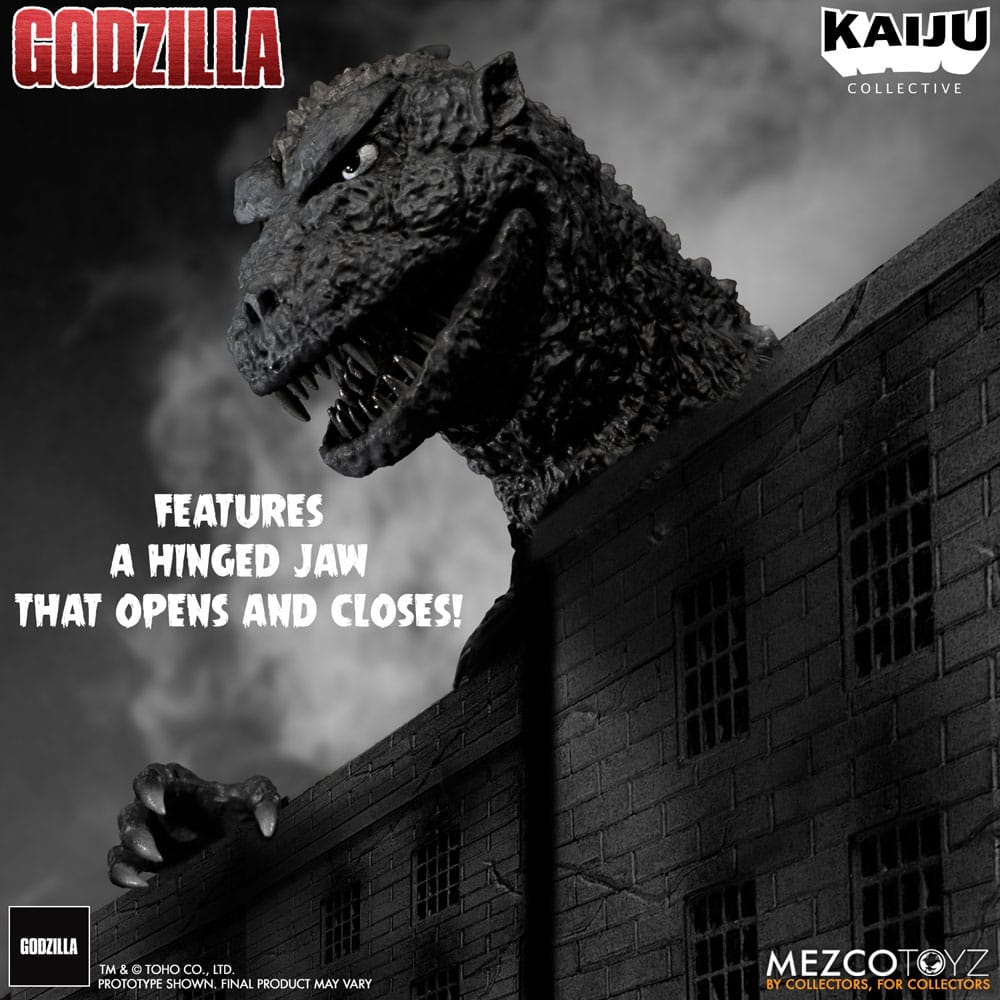 Godzilla (1954) Kaiju Collective Action Figure Godzilla - Black & White Edition 20 cm 0696198776201