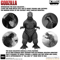 Godzilla (1954) Kaiju Collective Action Figure Godzilla - Black & White Edition 20 cm 0696198776201