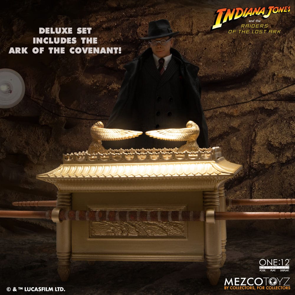 Indiana Jones Action Figure 1/12 Major Toht and Ark of the Covenant Deluxe Boxed Set 16 cm 0696198776560