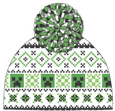 Minecraft Pom-Pom Beanie 5056688575526