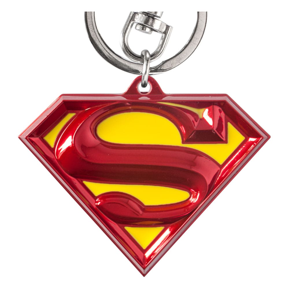 DC Pewter-Keychain Superman Logo coloured 0077764450839