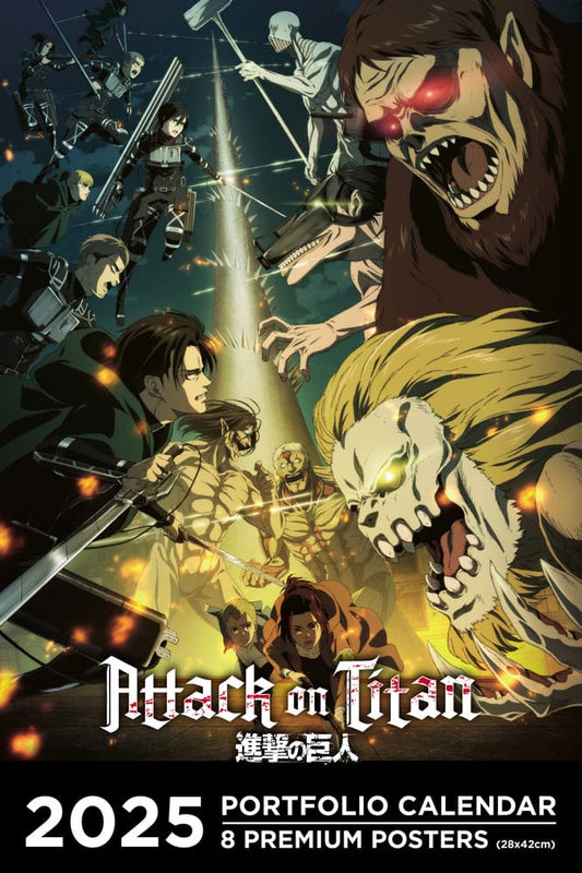 Attack on Titan Portfolio Calendar 2025 *English Version* 9782376975007