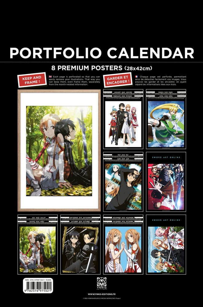 Sword Art Online Portfolio Calendar 2025 *English Version* 9782376975021