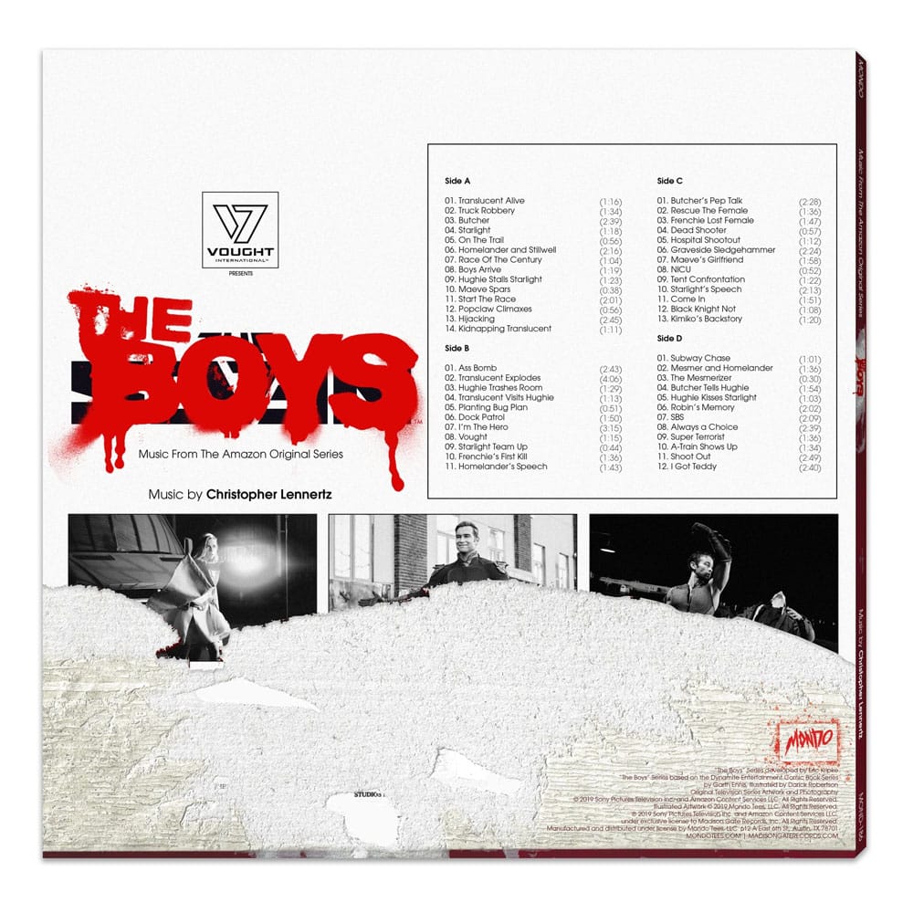 The Boys Original Television Soundtrack by Christopher Lennertz Vinyl 2xLP 0843563122419