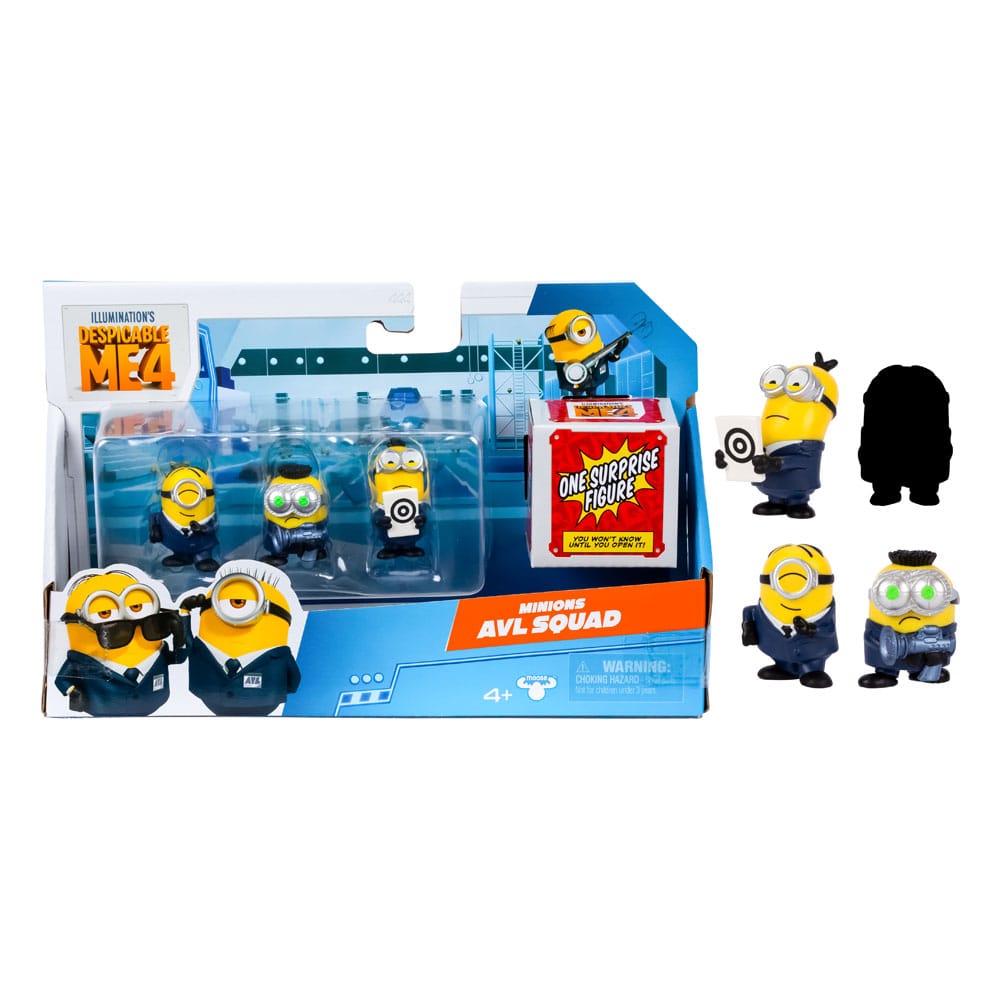 Despicable Me 4 Figure 4-Pack AVL 5 cm 0630996592953