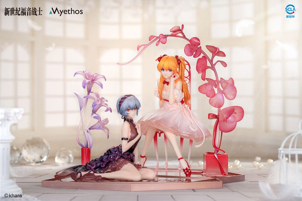 Evangelion PVC Statue 1/7 Rei Ayanami & Asuka Shikinami Langley: Whisper of Flower Ver. Set 6971804910878