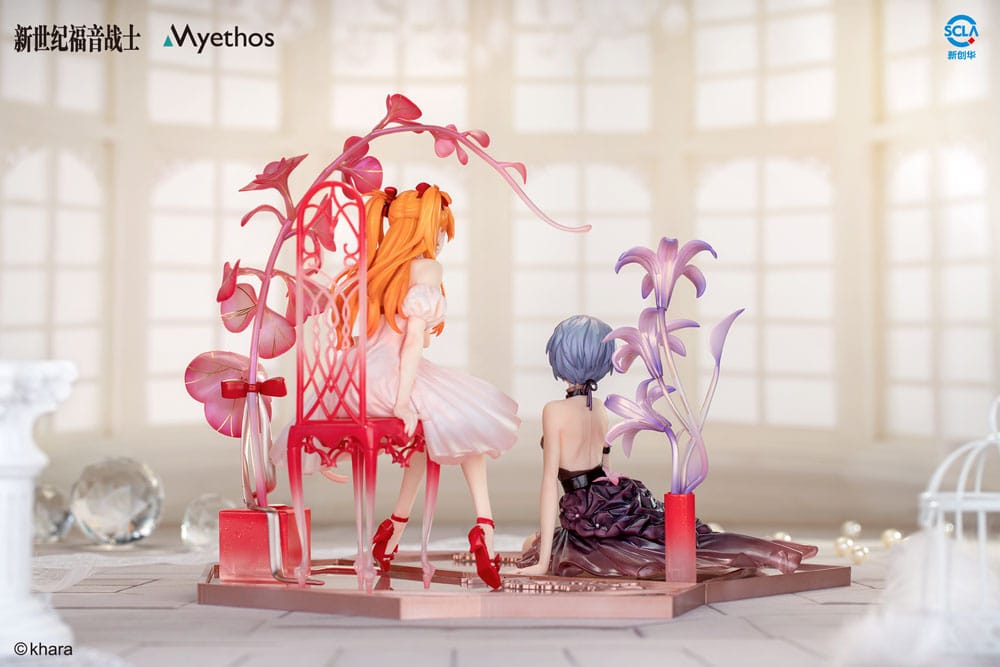 Evangelion PVC Statue 1/7 Rei Ayanami & Asuka Shikinami Langley: Whisper of Flower Ver. Set 6971804910878