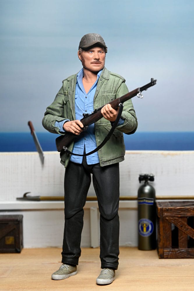 Jaws Action Figure Ultimate Sam Quint 50th Anniversary Figure 18 cm 0634482033364