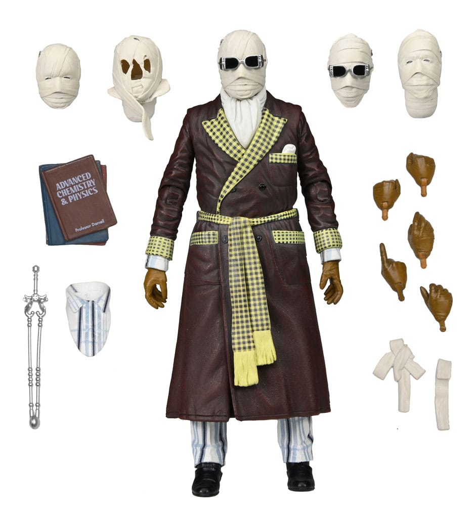 Universal Monsters Action Figure Ultimate Invisible Man (Kemp House) (Color) 18 cm 0634482048573