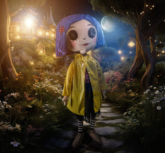 Coraline Life-Size Plush Figure Coraline with Button Eyes 152 cm 0883975186425