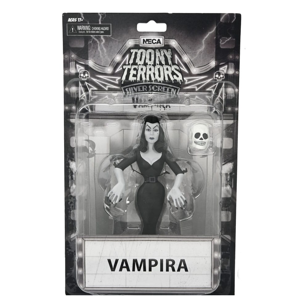 Vampira Toony Terrors Action Figure Vampira Silver Screen Edition 15 cm 0634482414040