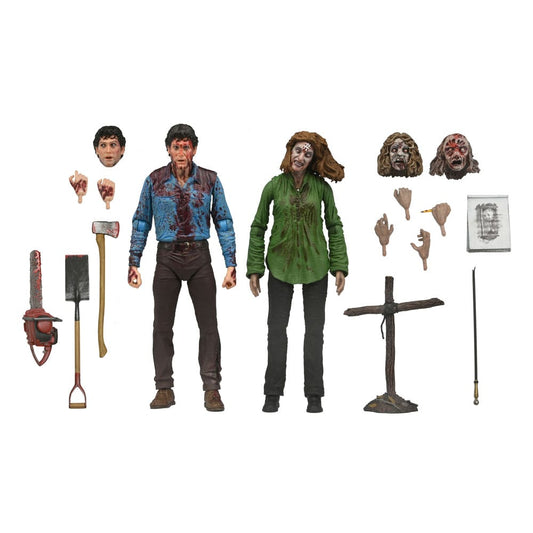 Evil Dead Ultimate Action Figure 2-Pack Bloody Ash & Cheryl Williams 18 cm 0634482419793