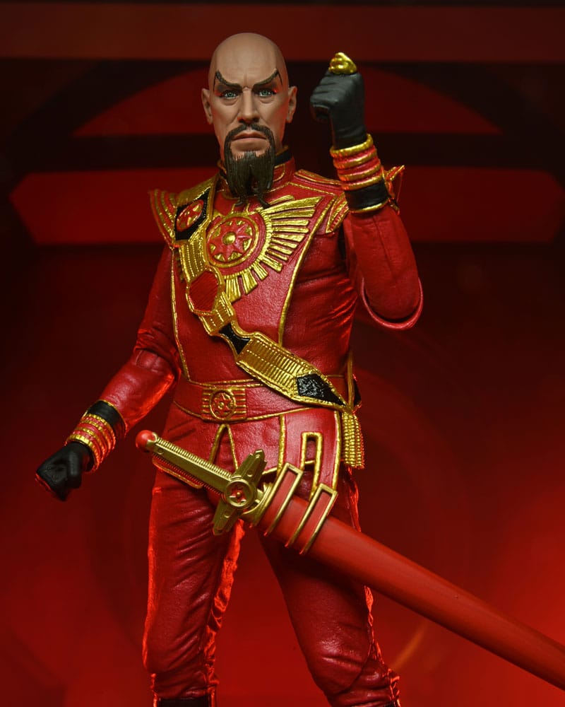 Flash Gordon (1980) Action Figure Ultimate Ming (Red Military Outfit) 18 cm 0634482426227